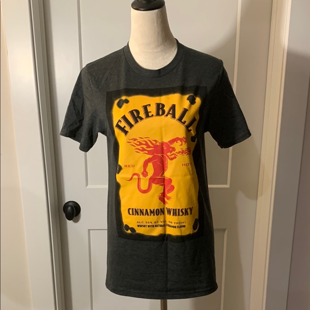 Ladies Black Graphic FireBall T-Shirt